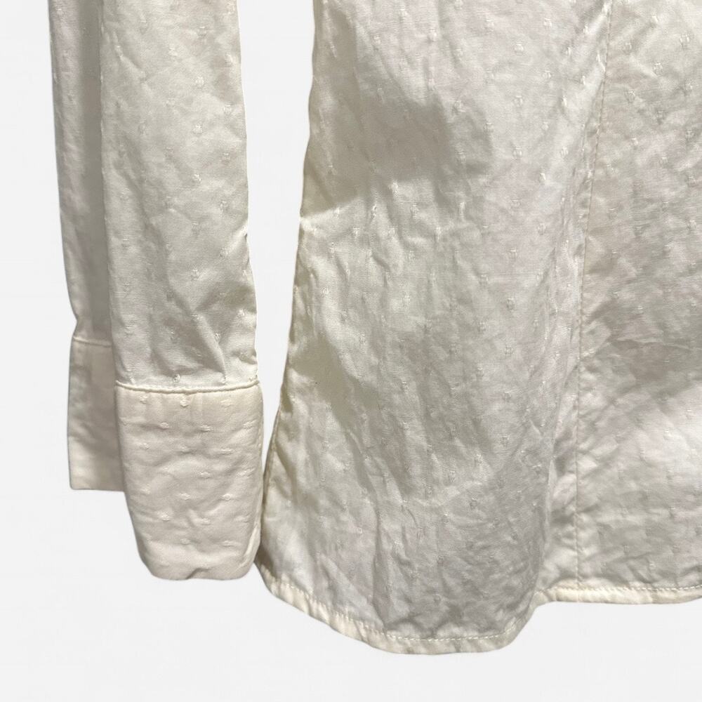 Reiss Cream Ruffle Blouse - Picture 6 of 9